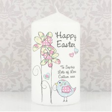 Personalised Daffodil Chick Easter Candle